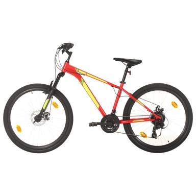 Brdski bicikl, 21 brzina, kotači 27,5", okvir 42 cm, crvena